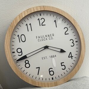 Natural Wood Wall Clock
